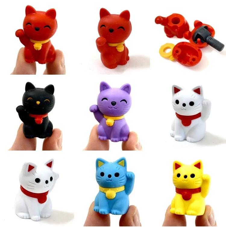 Japanese Eraser Maneki Cat - Image 3